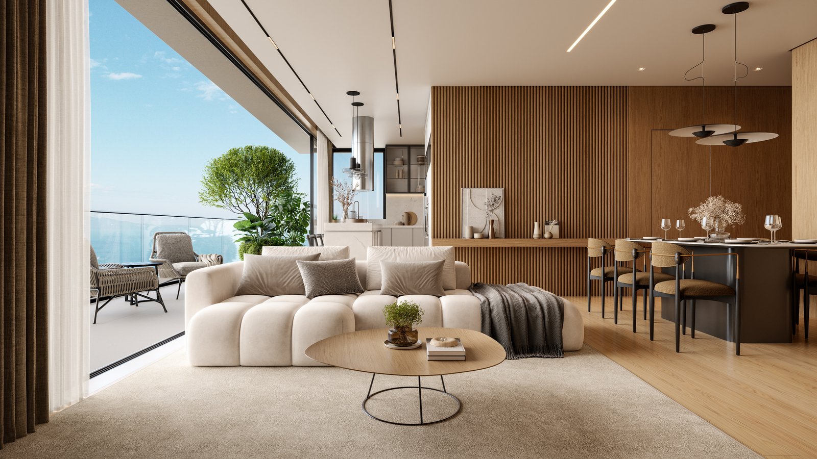 Interior luxuoso do High Tower